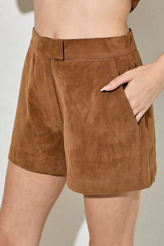 The Brynlee Faux Suede Shorts