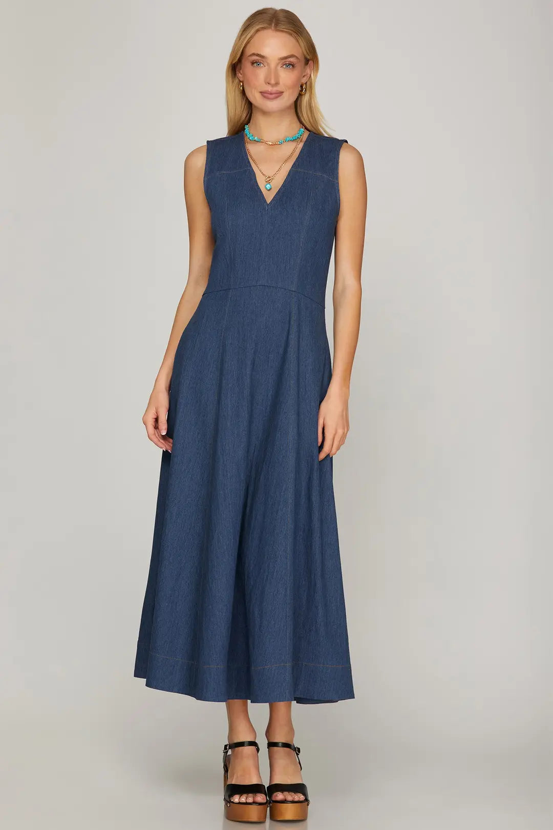 The Tess Classic Denim Dress
