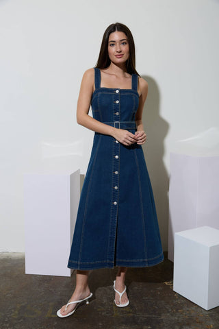 The Marlowe Denim Midi Dress
