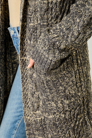 The Sunday Stroll Cable Long Cardigan