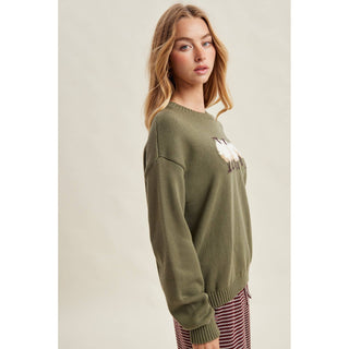 The Sheep Trio Crew Neck Sweater