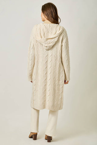 The Sunday Stroll Cable Long Cardigan