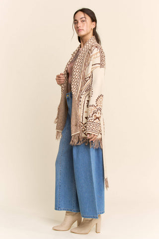 The Fringe Benefits Jacquard Cardigan