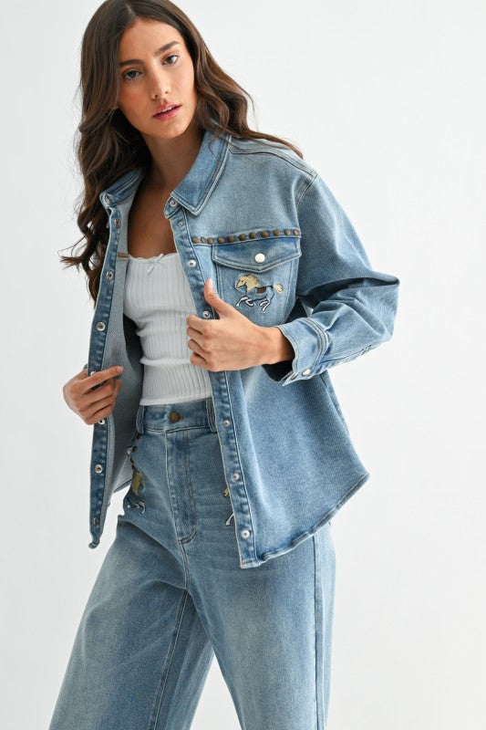 The Palomino Embroidered Denim Jacket