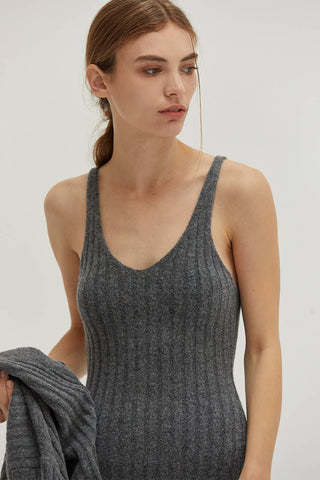 The Silver Sage Ribbed Sweater Set