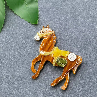 Horse Acrylic Brooch