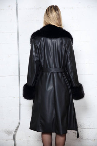 The Tinsley Faux Leather Coat