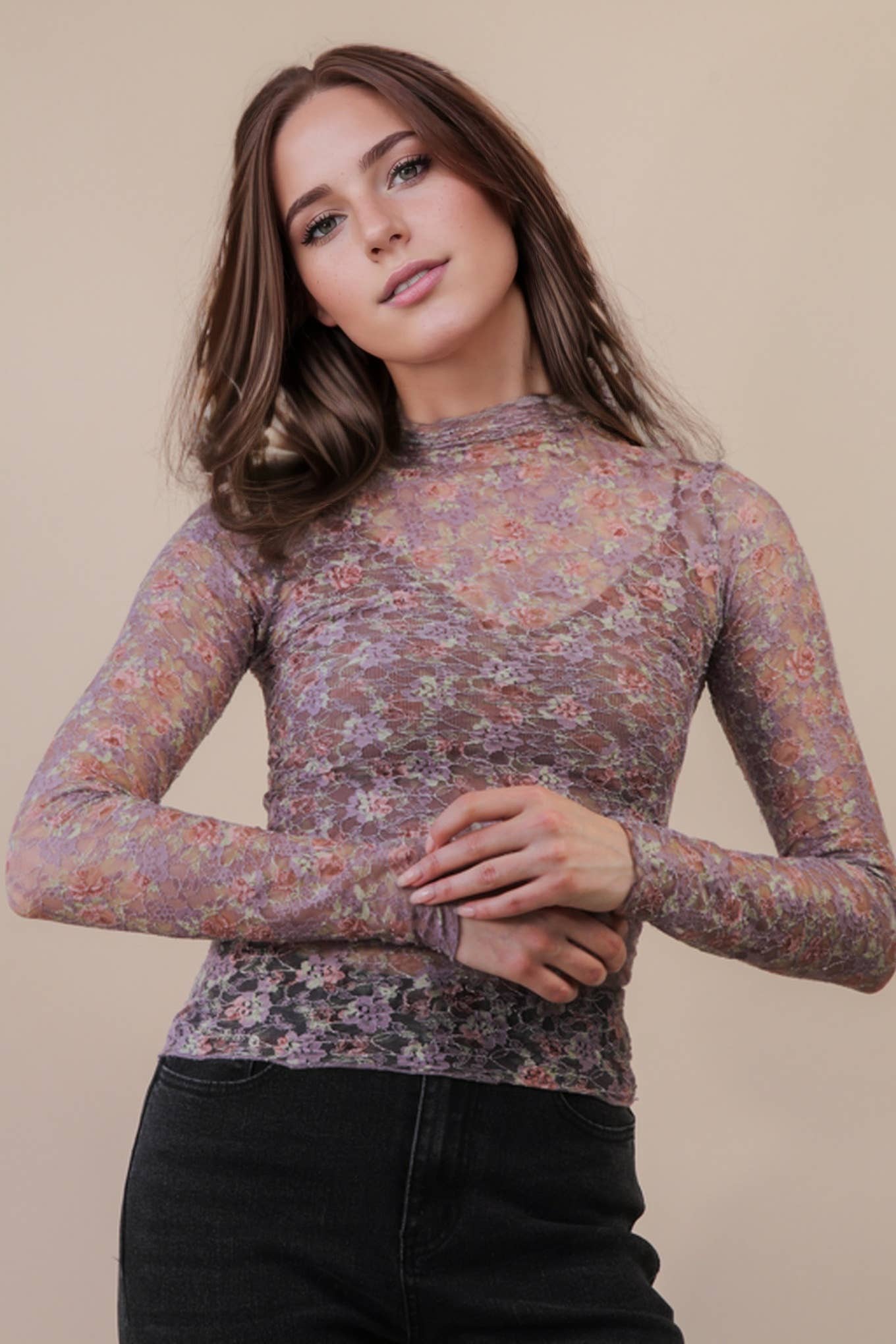 The Elise Lace top
