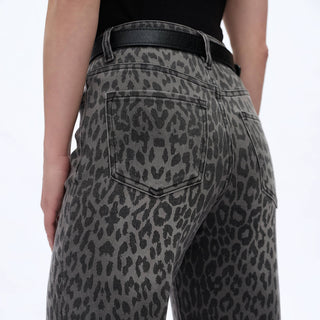 The Callie Cowgirl Black Leopard Jeans