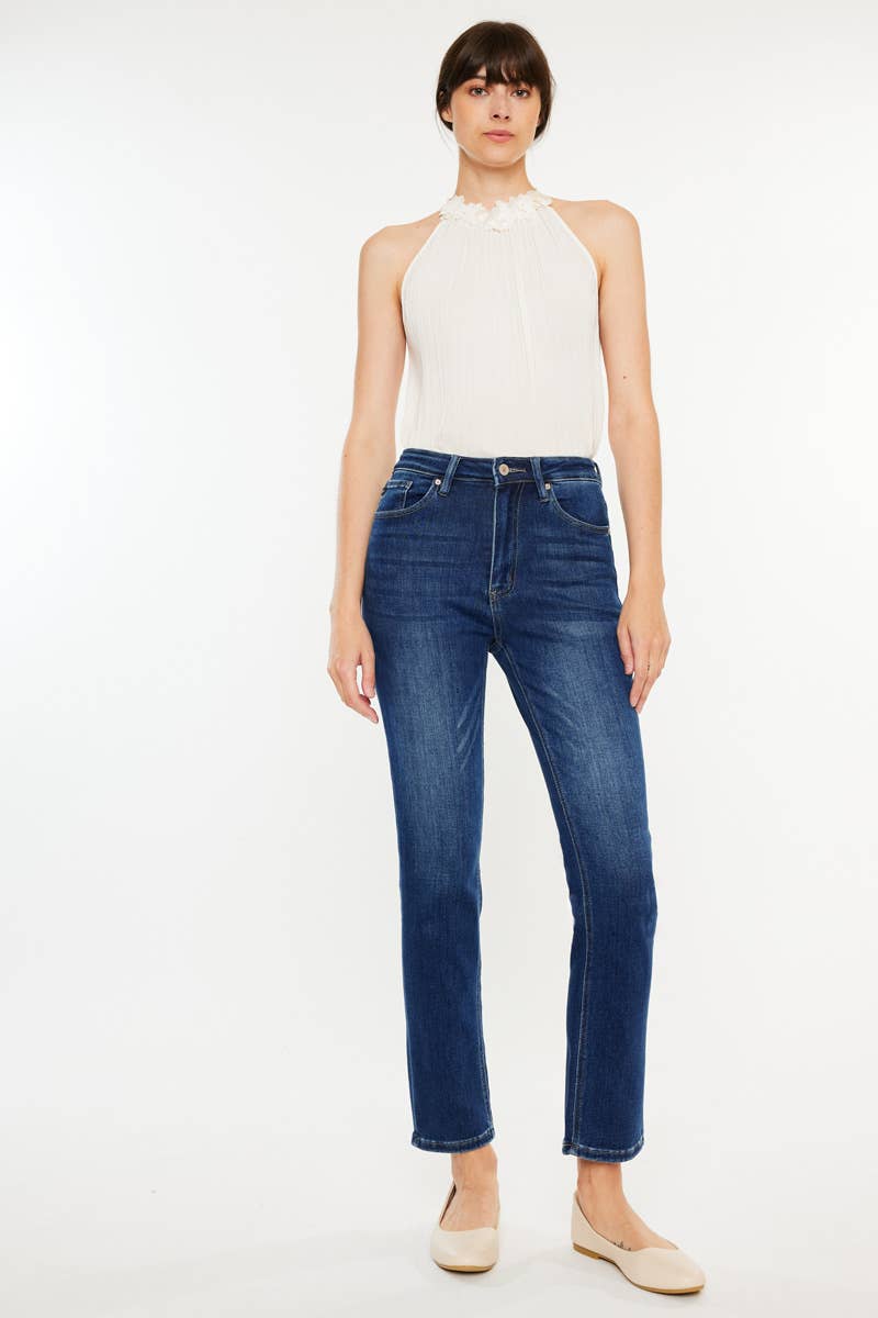 The Carol High Rise Slim Straight Jeans