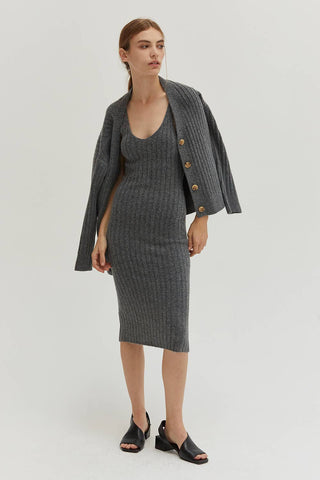 The Silver Sage Ribbed Sweater Set