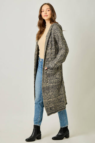The Sunday Stroll Cable Long Cardigan