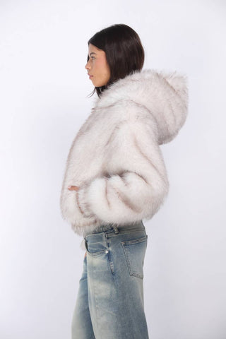 The Main Character Faux Fur Bomber