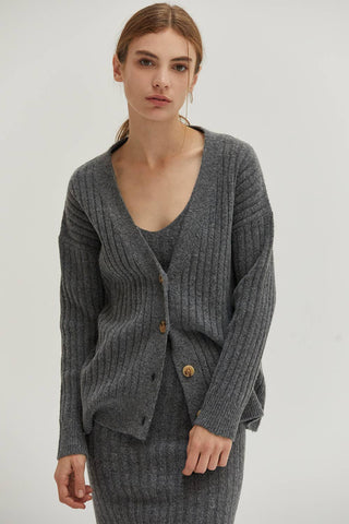 The Silver Sage Ribbed Sweater Set