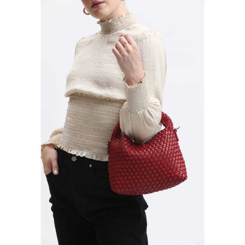 Jessamine Woven Vegan Leather Crossbody