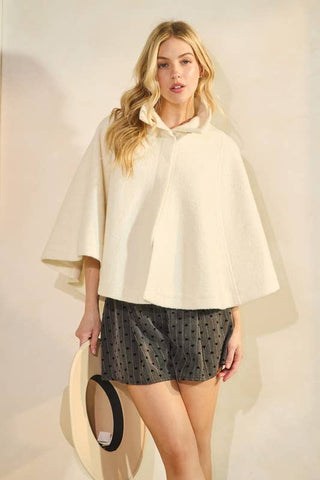 The Spencer Wool Blend Cape