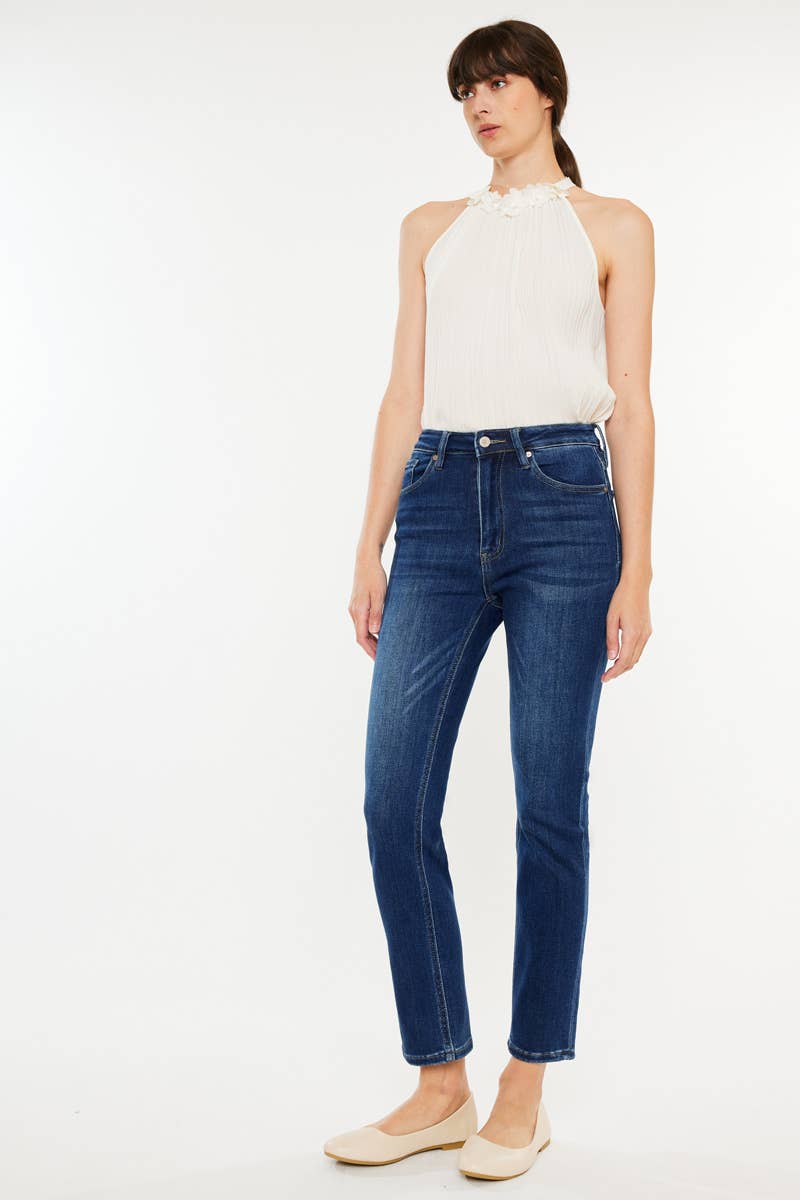The Carol High Rise Slim Straight Jeans