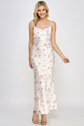 The Izzy Satin Maxi Dress