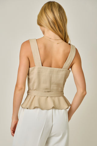 The Shoulder Strap Trench Top