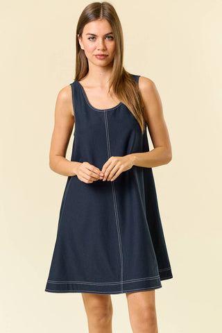 The Lauren Top Stitched Mini Dress
