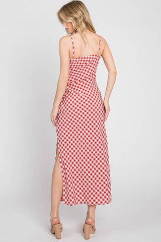 Sweet Tea Gingham Midi Dress