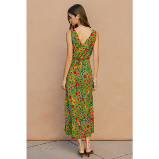 The Flora V-Neck Midi Dress