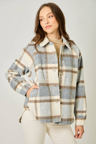 The Blaze Plaid Shirt Jacket