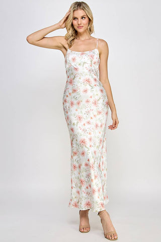 The Izzy Satin Maxi Dress