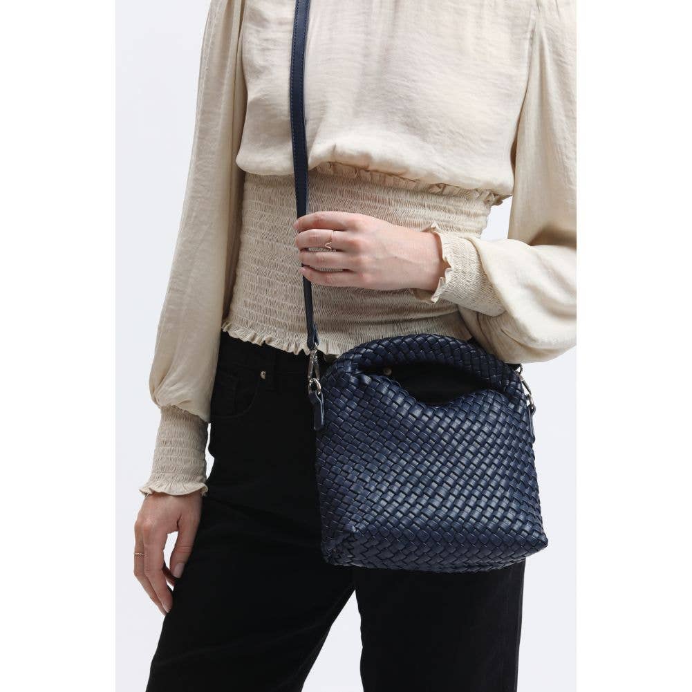Jessamine Woven Vegan Leather Crossbody