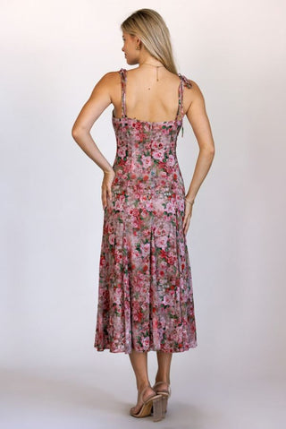 The Jillian Pink Floral Dress