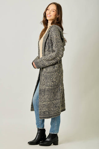 The Sunday Stroll Cable Long Cardigan