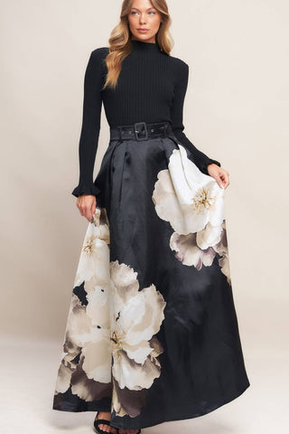 The Genevieve Floral Maxi Skirt