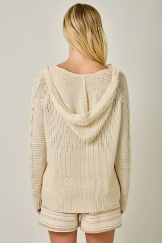 The Marley Cable Knit Hoodie
