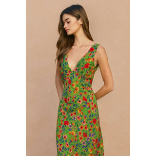The Flora V-Neck Midi Dress