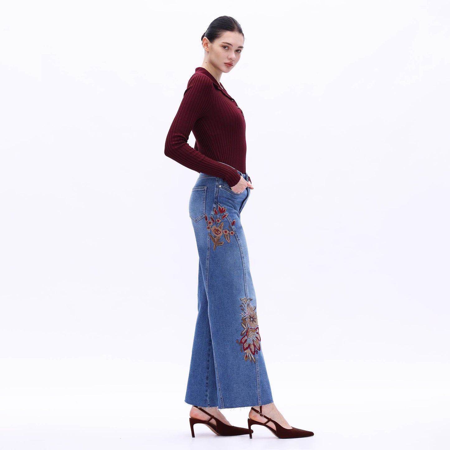 The Renee Embroidered Jeans