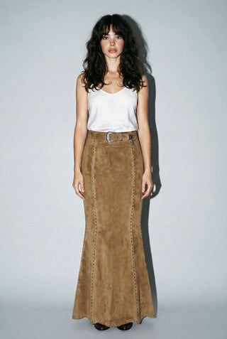 The Kathleen Suede Studded Maxi