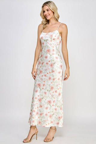 The Izzy Satin Maxi Dress