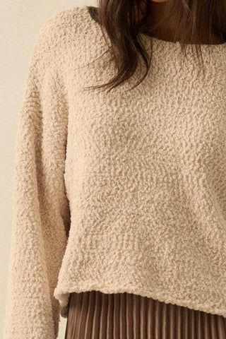 The Abigail Popcorn Knit Sweater