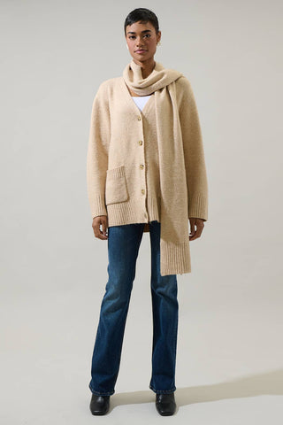 The Driftwood Scarf Cardigan