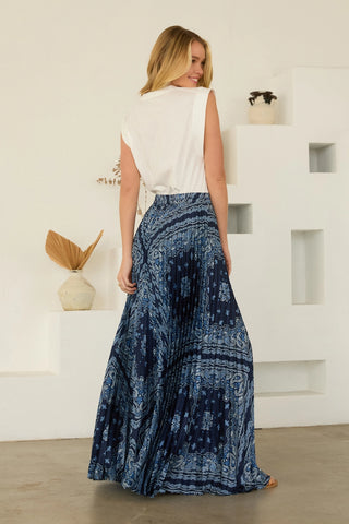 Bandana Print Maxi Skirt