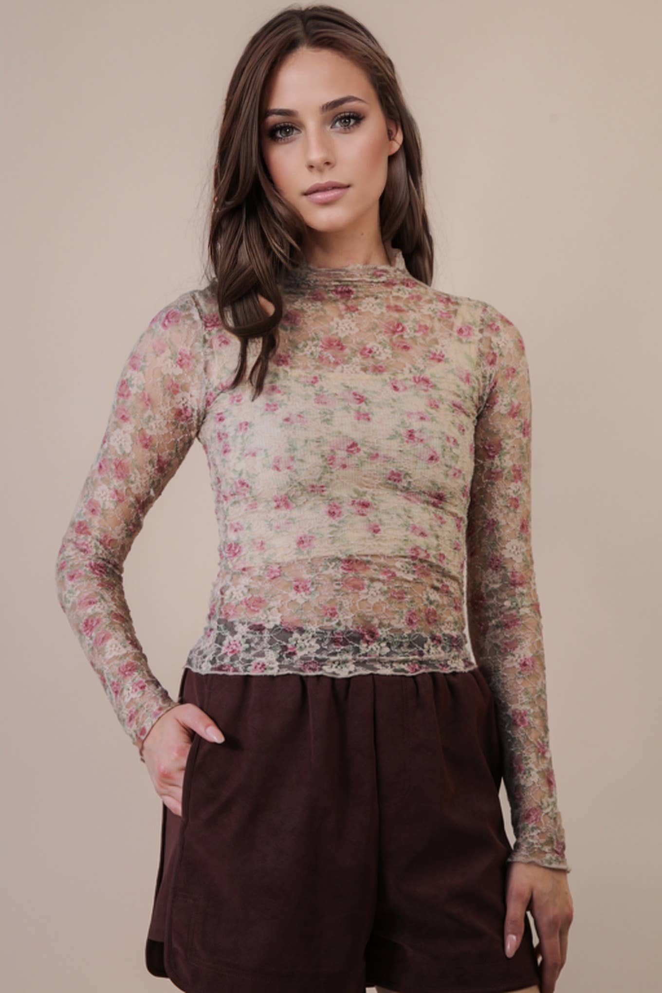 The Elise Lace top