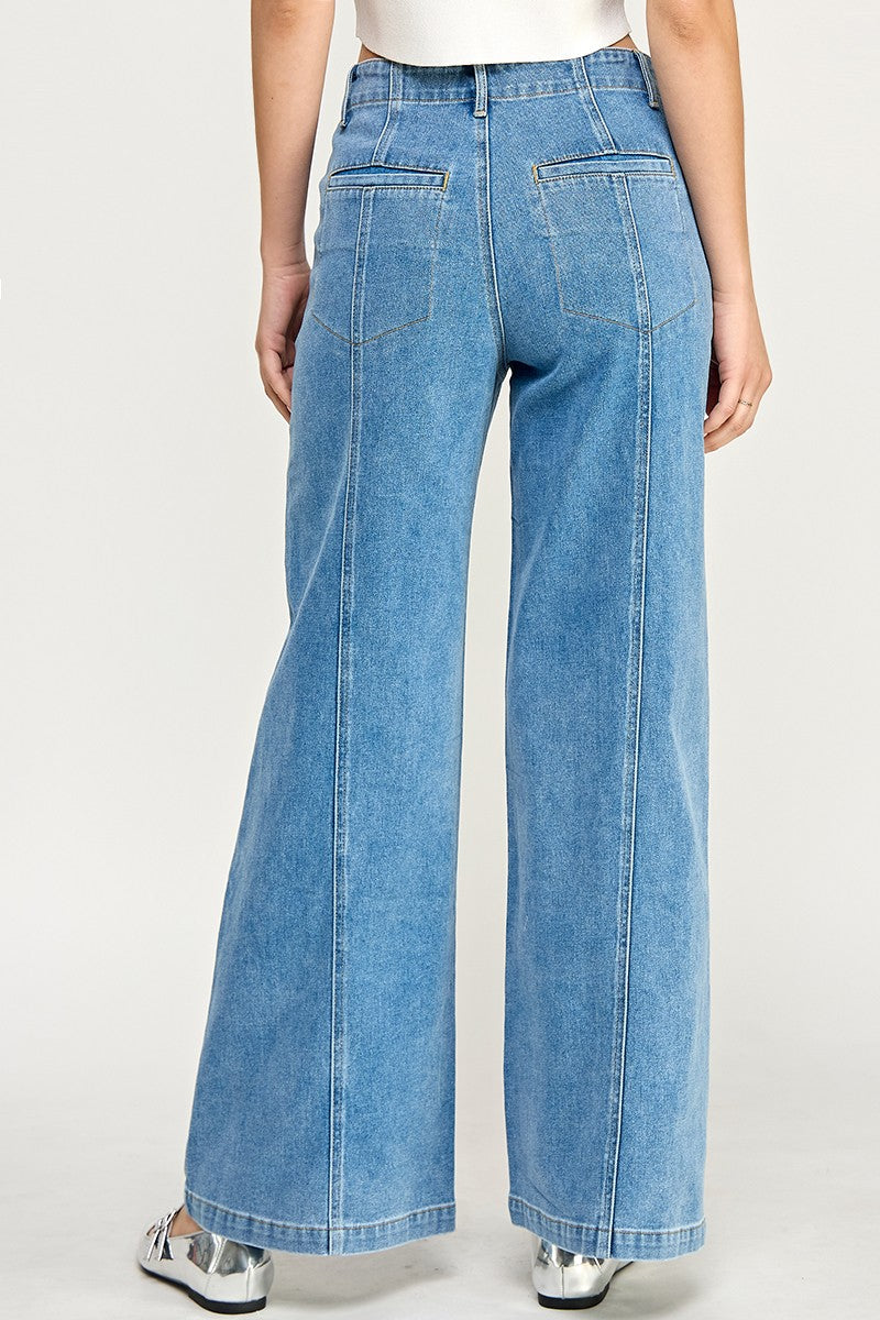 The Chrissy Denim Wide Leg Jean