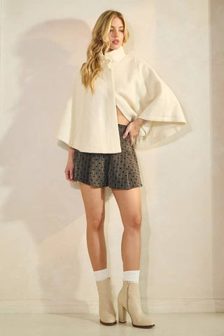 The Spencer Wool Blend Cape
