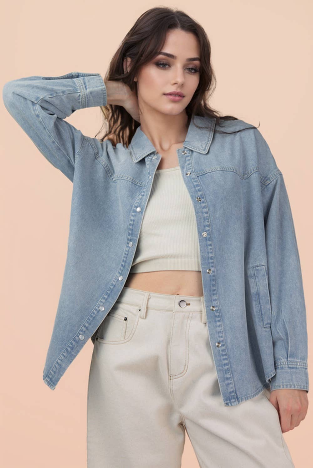 The Layne Denim Shirt Jacket