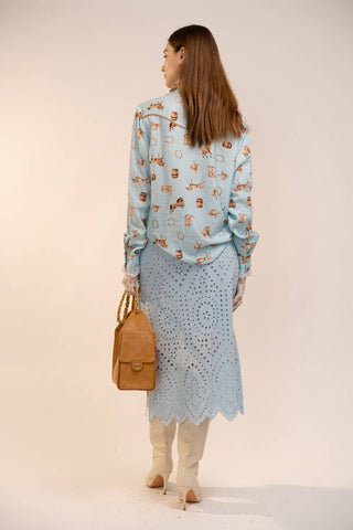 The Stampede Western Printed Button-Up Shirt