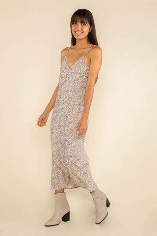 The Penelope Zebra Satin Slip Dress