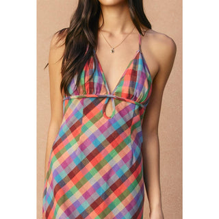 The Amelie Garden Halter Maxi Dress