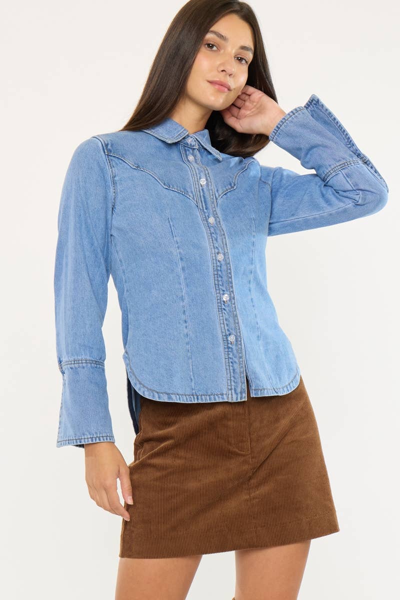 The Millie Fitted Denim Shirt