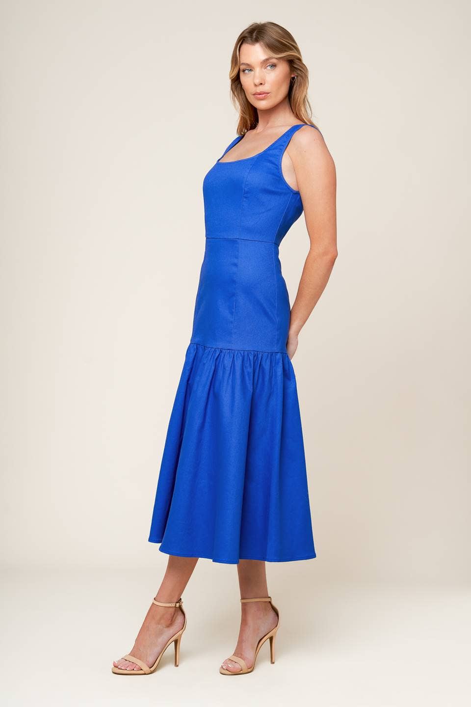 The Robin Drop Waist Blue Dress