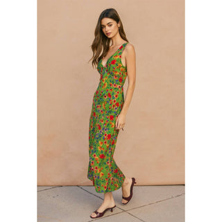 The Flora V-Neck Midi Dress